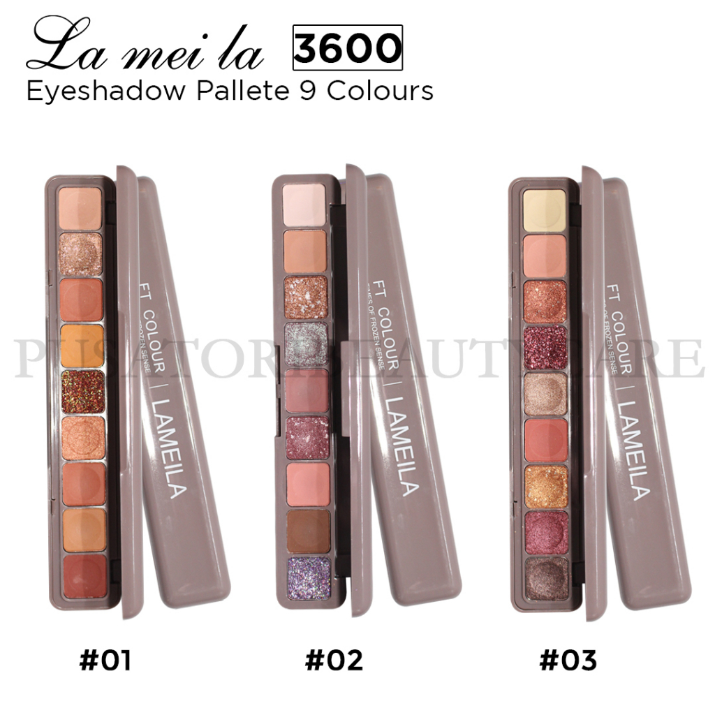 Lameila 3600 Eye Shadow Pallete 9 Warna