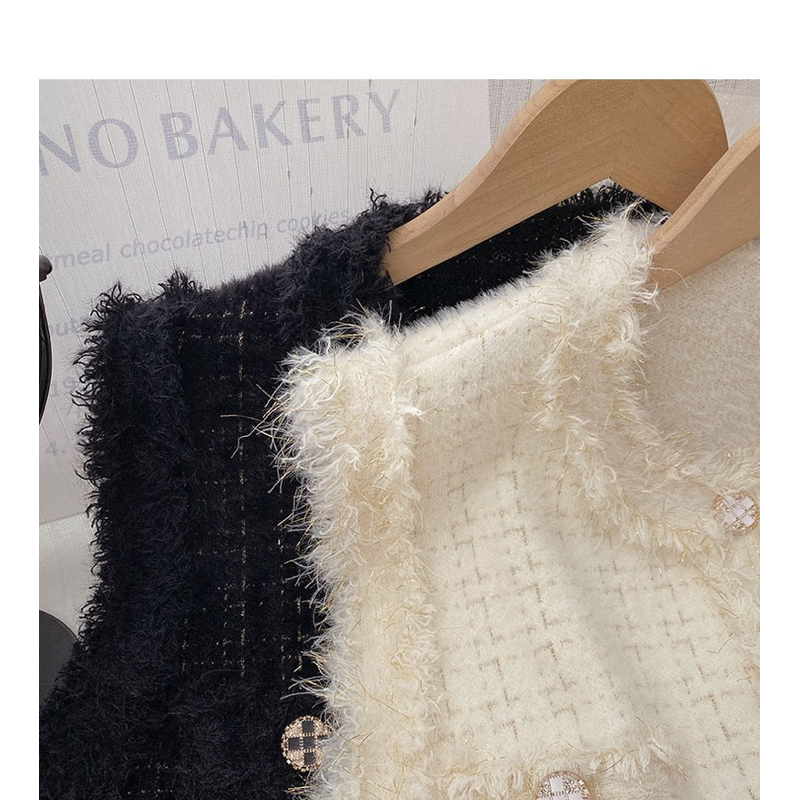 VEST TWEED BULU ROMPI WANITA IMPORT NEW ARRIVAL MX754