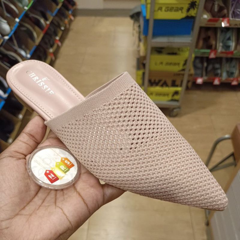 327.200❗ZARA FLATSHOES MULE SOFT PINK 223209 SEPATU WANITA BY PAYLESS