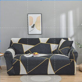 GRATIS ONGKOS Cover Sofa Elastic Pattern Motif Menarik/ Anti-Selip cover sofa bed 1/2/3/4
