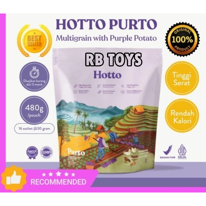 

Hotto Purto Pouch (16 sachet) Multigrain with Purple Potato