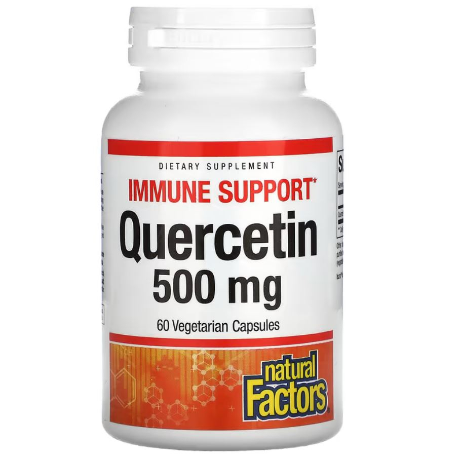 Natural Factors Quercetin 500 mg 60 Veg Capsules Bantu Dukung Daya Tahan Imun Tubuh ORI USA