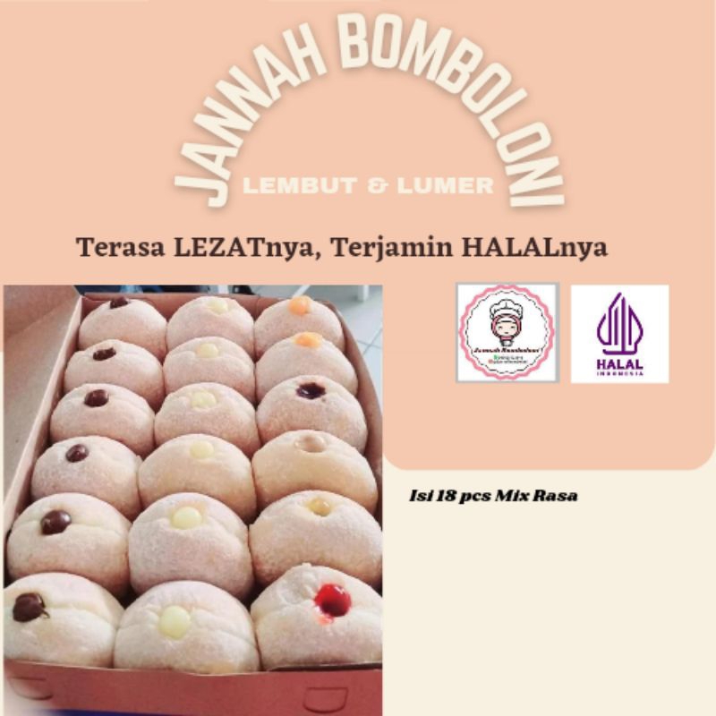 

Bomboloni Paketan isi 18 pcs