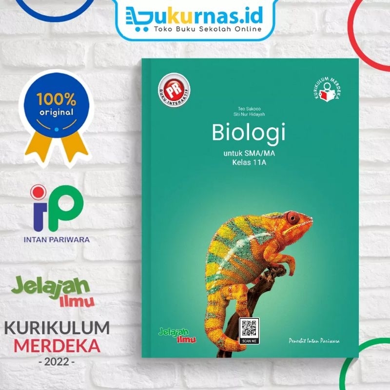 Buku lks pr interaktif Biologi kelas XI, 11 semester 1 tahun 2023 kurikulum merdeka Intan Pariwara