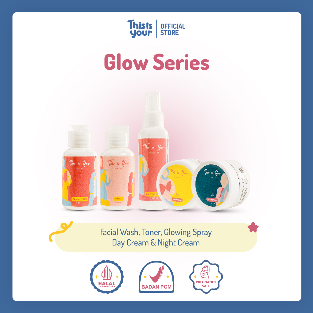 This is Your - Glow Series | Paket 4 pcs Skincare Untuk Hasil Kulit Glowing dan Cerah