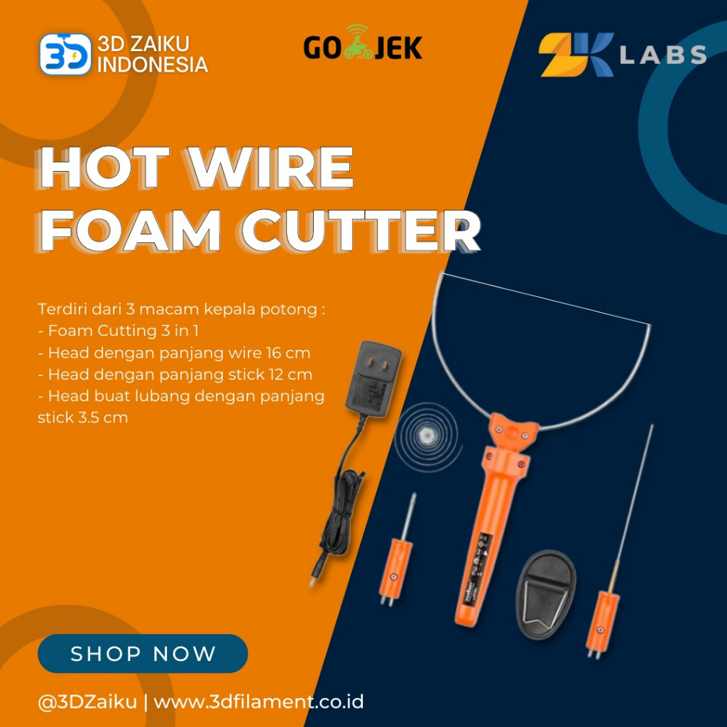 ZKLabs Sterofoam Hot Wire Cutting Tool Kit Alat Potong Gabus 3 in 1