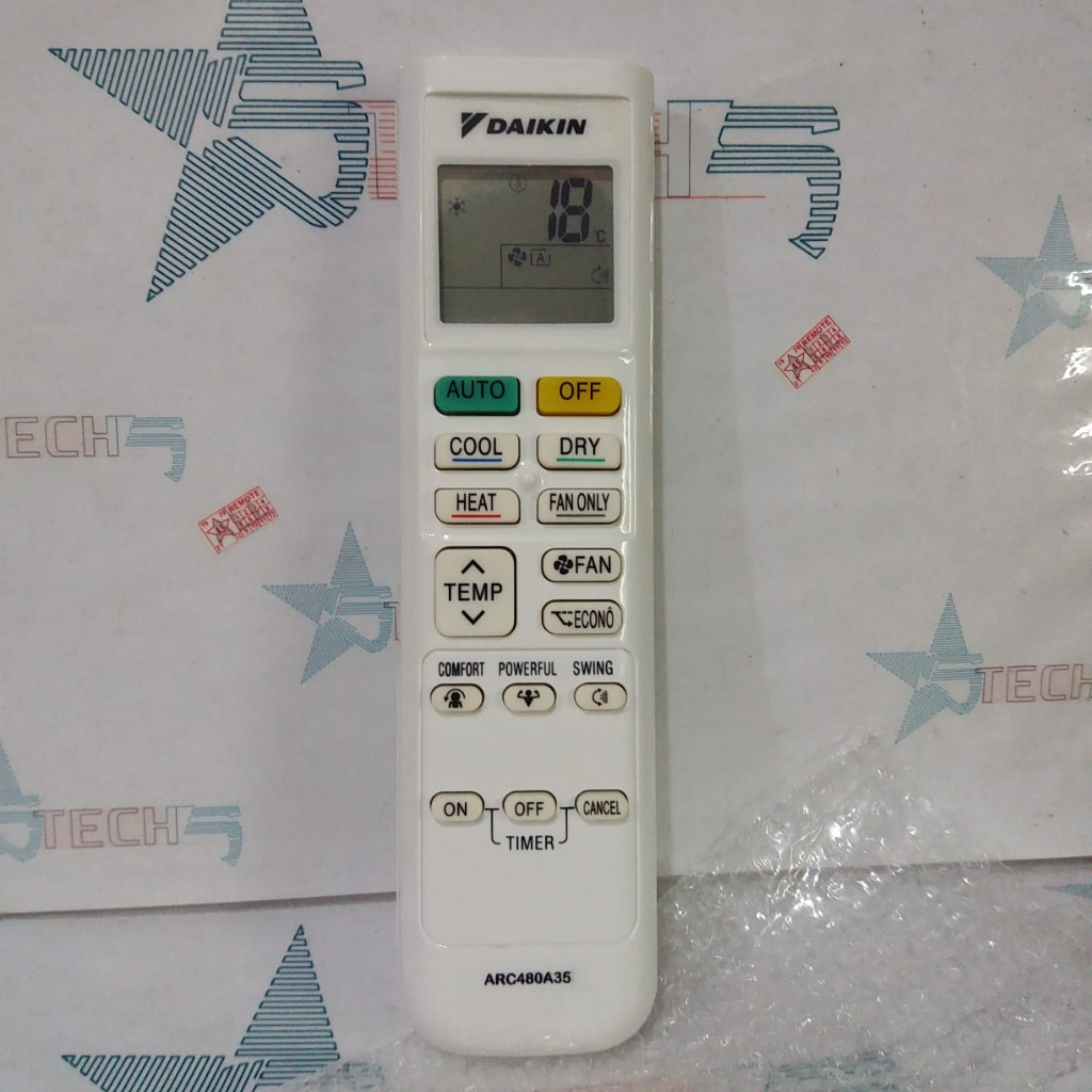 REMOT REMOTE AC DAIKIN ARC480A33 ARC480A35 ARC480A21 ORIGINAL ASLI KW