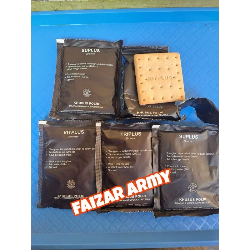 

RANSUM VITPLUS POLRI.MAKANAN PADAT POLRI.RANSUM MINUMAN POLRI