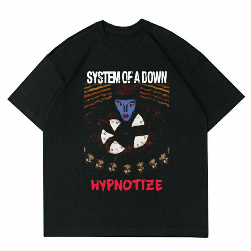 BAJU SYSTEM OF A DOWN " HYPNOTIZE" | T-SHIRT KAOS BAJU SYSTEM OF A DOWN VINTAGE BLACK | KAOS BAJU PR