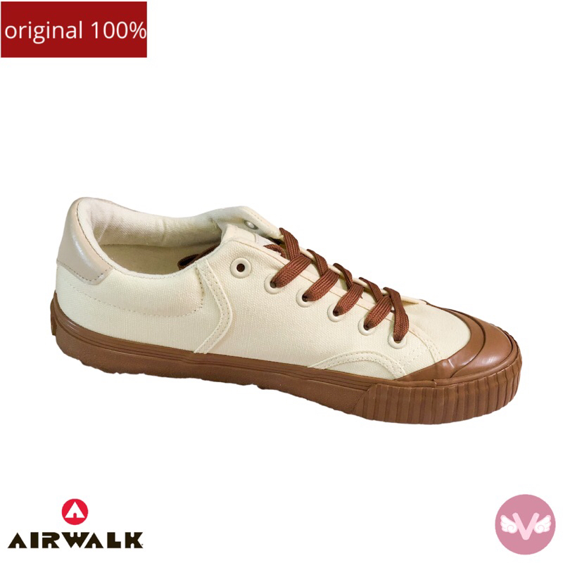 Airwalk Shoes Sepatu Airwalk Pria Sepatu Sneakers Pria Sepatu Pria Airwalk Original 100% Off white Putih coklat