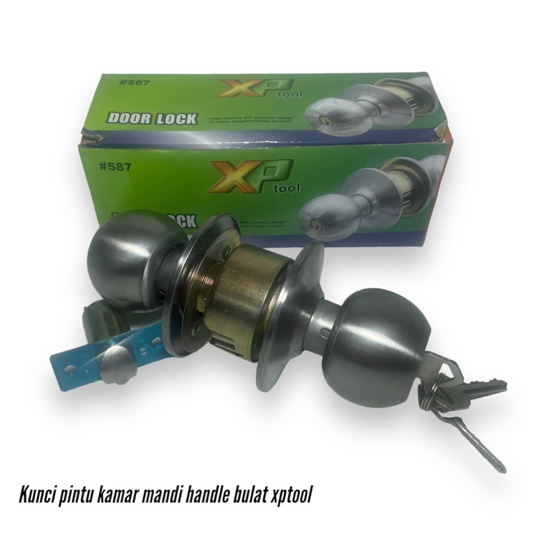 Kunci pintu kamar mandi stainless handle bulat Xptool