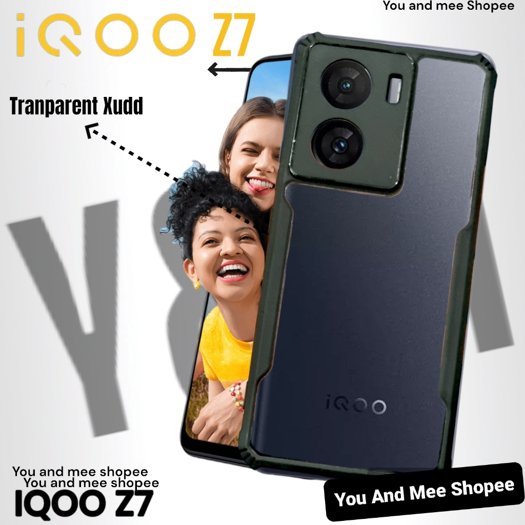 Fuze ACRYLIC IPACKY iQOO Z7 Softcase Black-Hitam/Gelap Crack Armor Airbag Anti Fall/Hardcase Transparant-Transparent-Transparan Bening Clear CASING-Soft Case/ipaky Hard TPU 4G 5G Z 7 Z 7x IQ OO i Q 00 0 o iQOOz7 VIVO Bagus Murah dan Keren