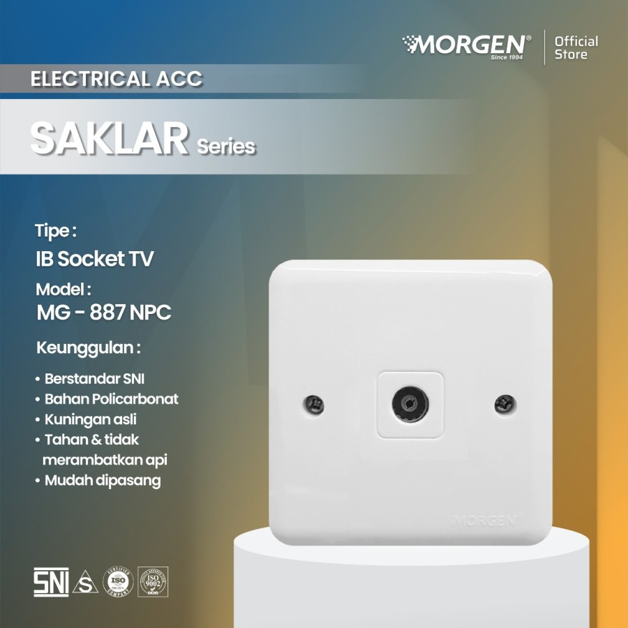 Saklar Stop Kontak Morgen B Series MG 881 882 883 884 885 886 887 888 npc super murah