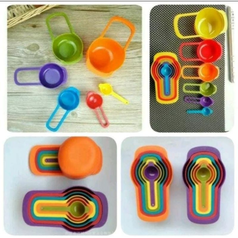 Sendok Takar Set 6 In 1/Takaran Dapur/Measuring Spoons Cup