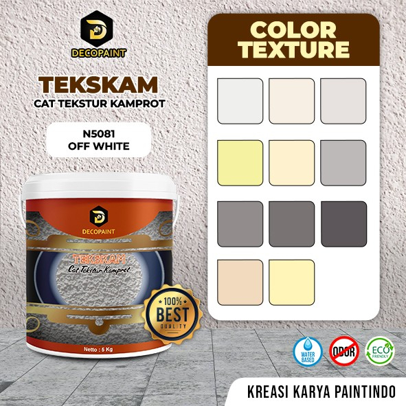 Tekskam Cat Tekstur Kamprot - Off White - 5Kg