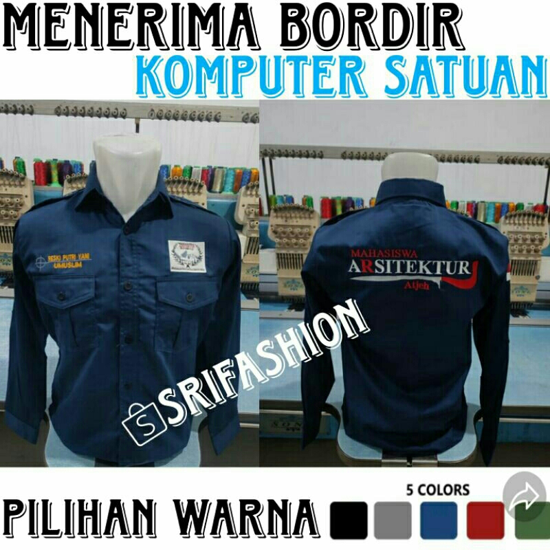CUSTOM BORDIR KEMEJA PDH SATUAN