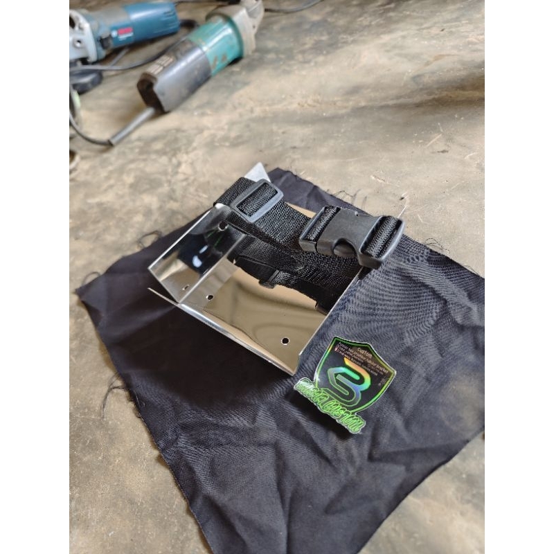 holder botol pannier bubut custom, dudukan oli