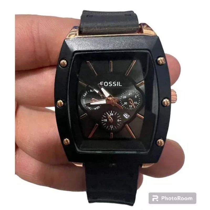 (Terima Cod)Jam Tangan Wanita FSL Oval New Crono3 Varisi Tanggal Aktif Strap Rubber/Karet(Dikirim Jakarta)