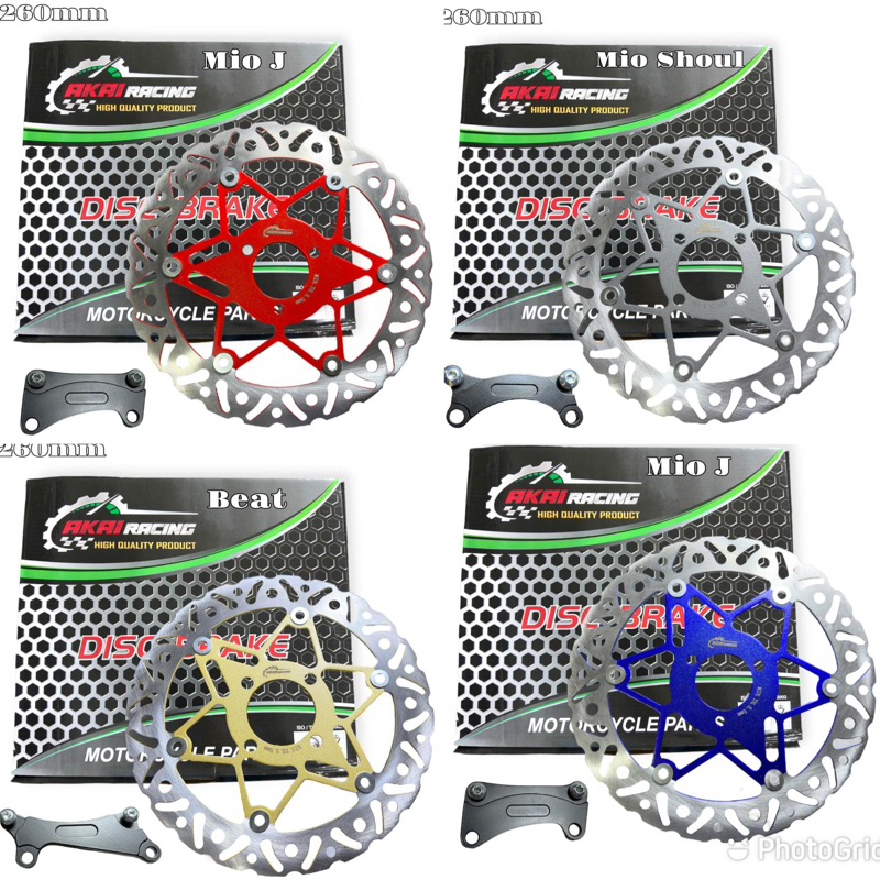 # Piringan Cakram Depan Disc Brake Model Psm Motor Mio sporty soul m3 beat scoopy vario dll xeon 260mm akai