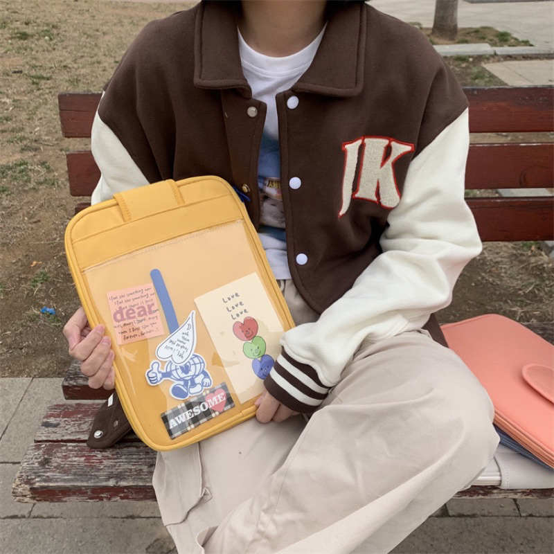 sleeve tablet ipad laptop 11 dan 13 inch tas kain PVC lucu ala korea sarung pouch tebal premium berkualitas TL20