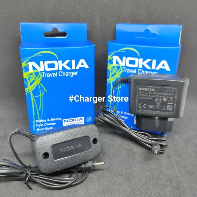 Charger Nokia Kecil / Travel Charger Nokia 240V Colokan Kecil