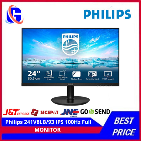 Monitor LED Philips 241V8LB/93 IPS 100Hz Full HD VGA HDMI 241V8LB