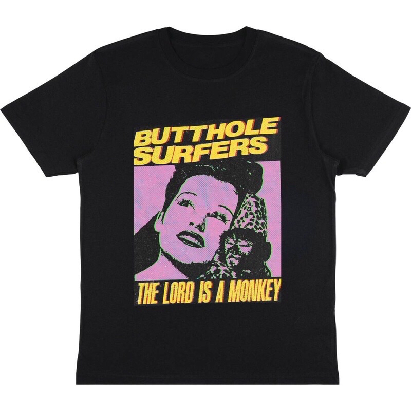 KAOS BAJU BUTTHOLE SURFERS - THE LORD IS A MONKEY | T-SHIRT BAND BUTTHOLE SURFERS | BAJU BAND HITAM 