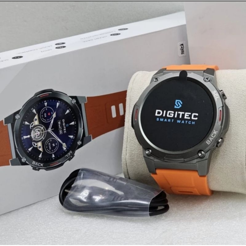 Jam Tangan digitec Smart Watch EXPLORA Original DG SW Orange