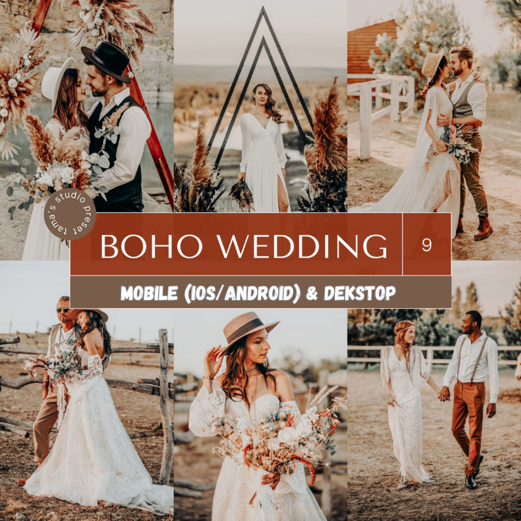 Boho Wedding 9 Mobile (IOS/Android) &amp; Desktop Presets