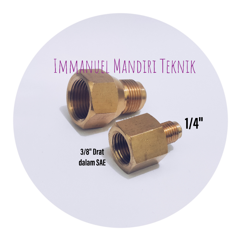 Nepel adaptor AC 3/8 x 1/4 / Sok adaptor AC 3/8 x 1/4