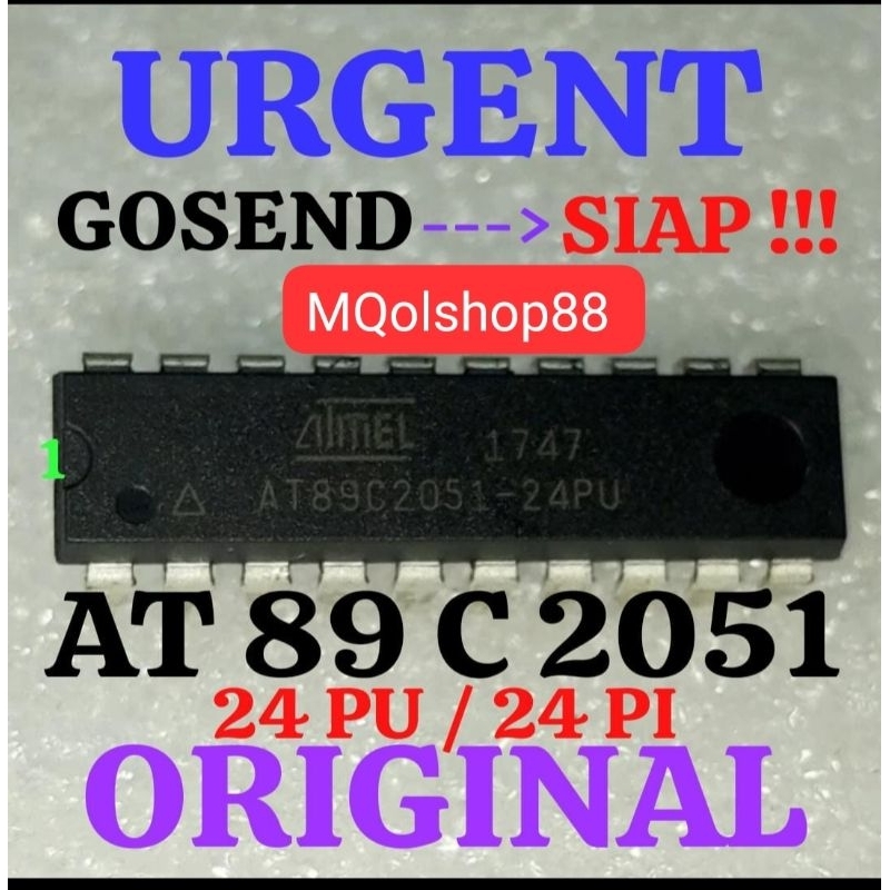 TRANSISTOR IC AT89C2051-24PU ORI 2051-24PI 89C2051-24PC AT89C2051 AU66