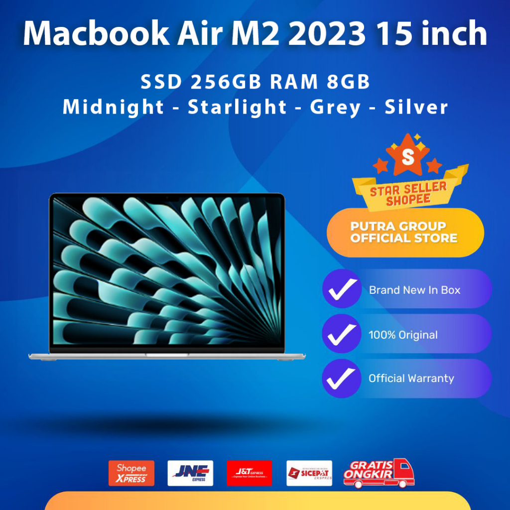 MacccBook Air 2023 M2 Chip 15&quot; Inch 256GB RAM 8GB 10 Core GPU