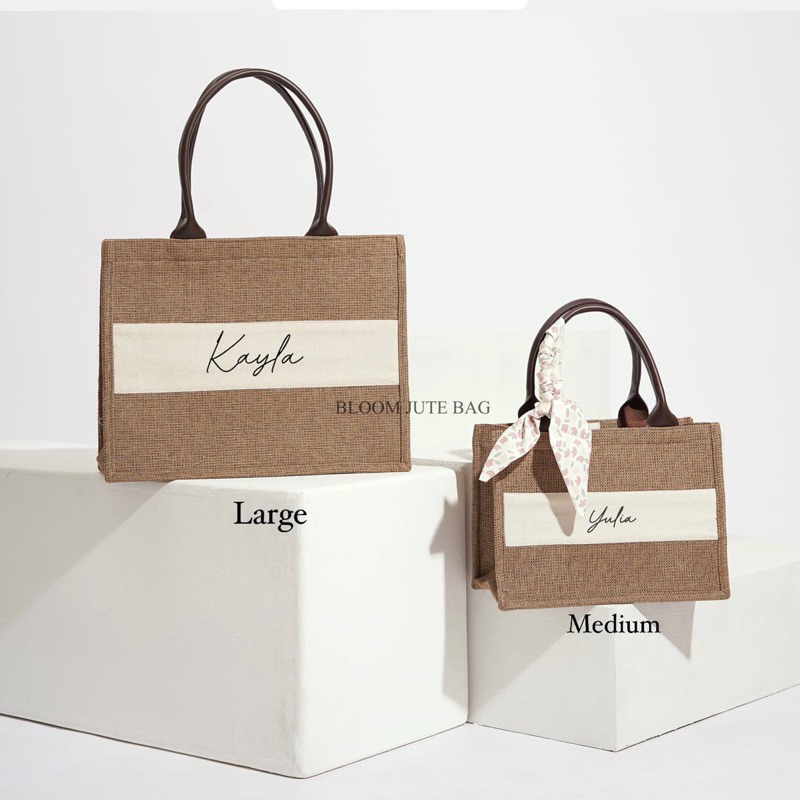 CALEA BAG - Tas Kanvas Custom Nama / Tote Bag Wanita / Tote Bag Goni / Souvenir / Tas Kain