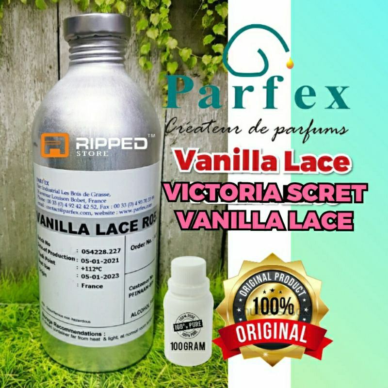 (100 ML ) BIBIT PARFUM MURNI VANILLA LACE  BY PARFEX ORIGINAL