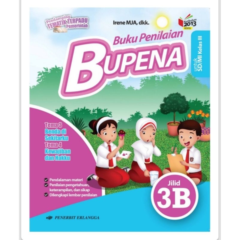 

BUPENA SD 3B kurikulum 2013/K13 original