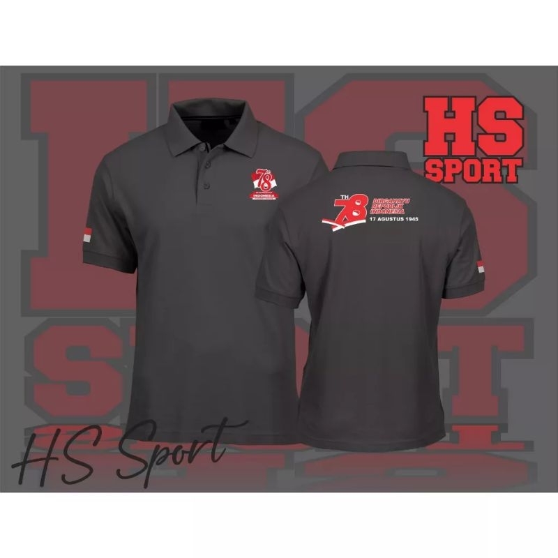 POLO SHIRT KEMERDEKAAN INDONESIA HUT RI KE 78 TH  GRADE ORI