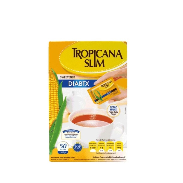 

TROPICANA SLIM SWEETENER DIABETIC DIABTX 50X2GR