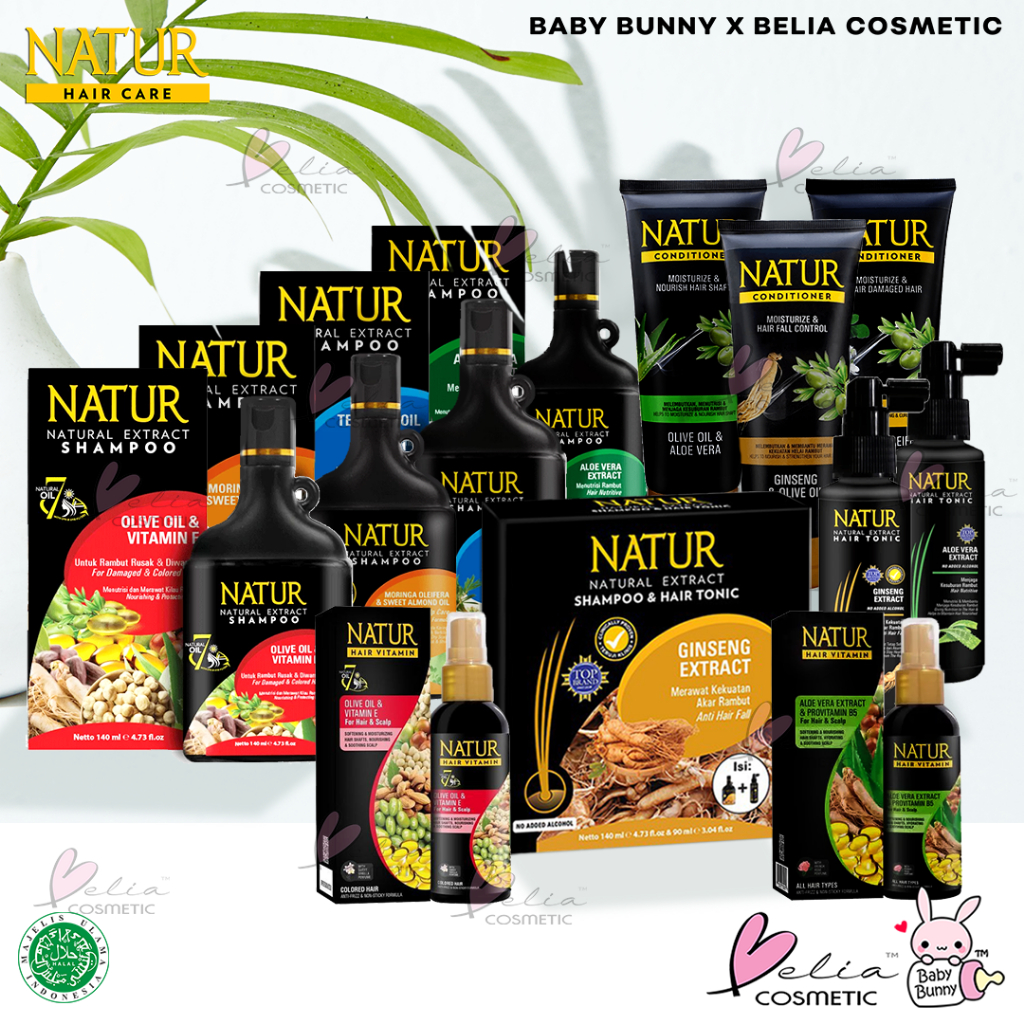 ❤ BELIA ❤ NATUR Hair Care Series | Shampoo, Conditioner, Hair Tonic, Hair Recovery Serum