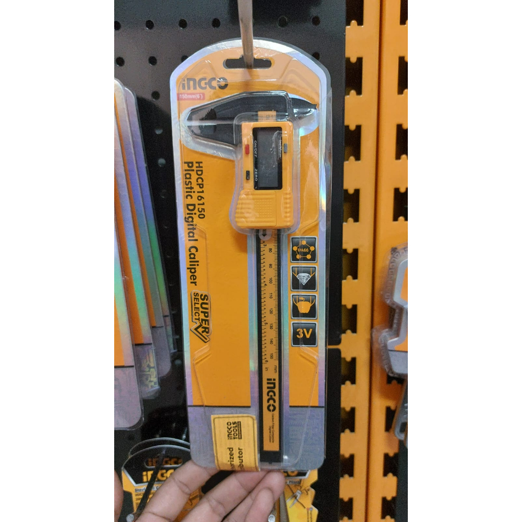 Jangka Sorong Digital Sigmat 150mm Vernier Caliper INGCO HDCP16150