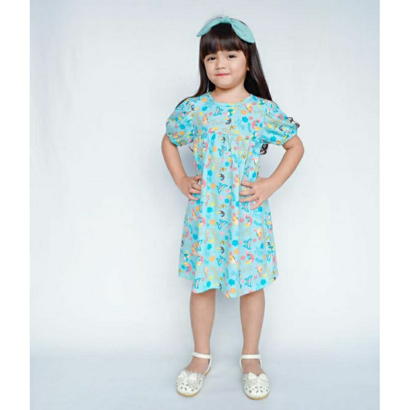 Dress Aira Junior 5-10 Tahun by Chameelo - Baju Dress Anak Perempuan Cantik5-10 Tahun