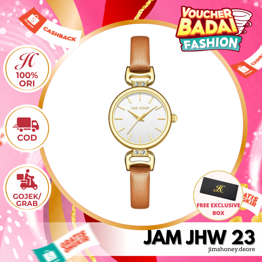 JIMS HONEY JAM JHW 23 JAM TANGAN WANITA JH JAM BERKUALITAS MURAH ORI