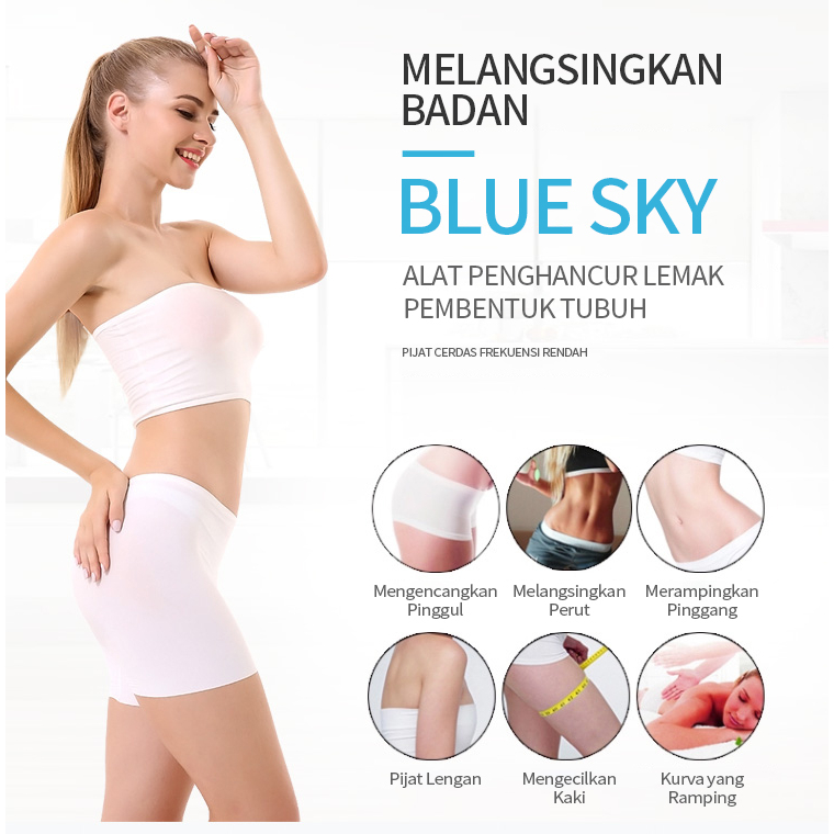 BLUE SKY 3 in 1 40K Radio Frequency Slimming Machine Ultrasound 40k Cavitation Wajah Badan Burn Fat Pelangsing Tubuh Hilangkan Kerut