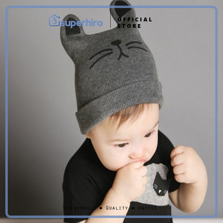 Bear Baby Topi Kupluk Lucu Anak Bayi / Knitting Hat Korean Style