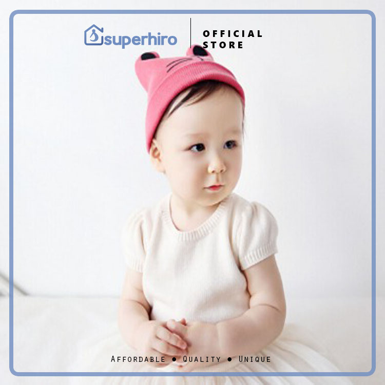 Bear Baby Topi Kupluk Lucu Anak Bayi / Knitting Hat Korean Style