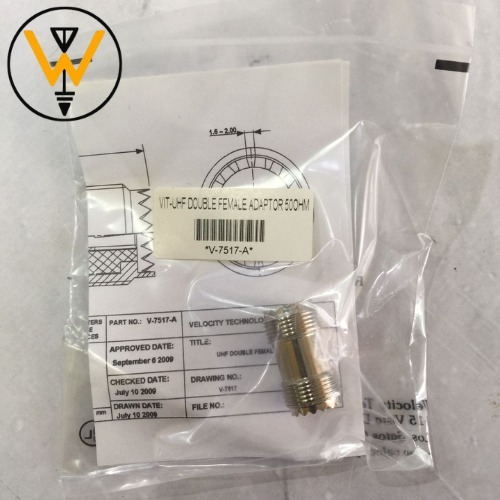 VELOCITY CONNECTOR  KONEKTOR UHF DOUBLE FEMALE ADAPTOR 50OHM
