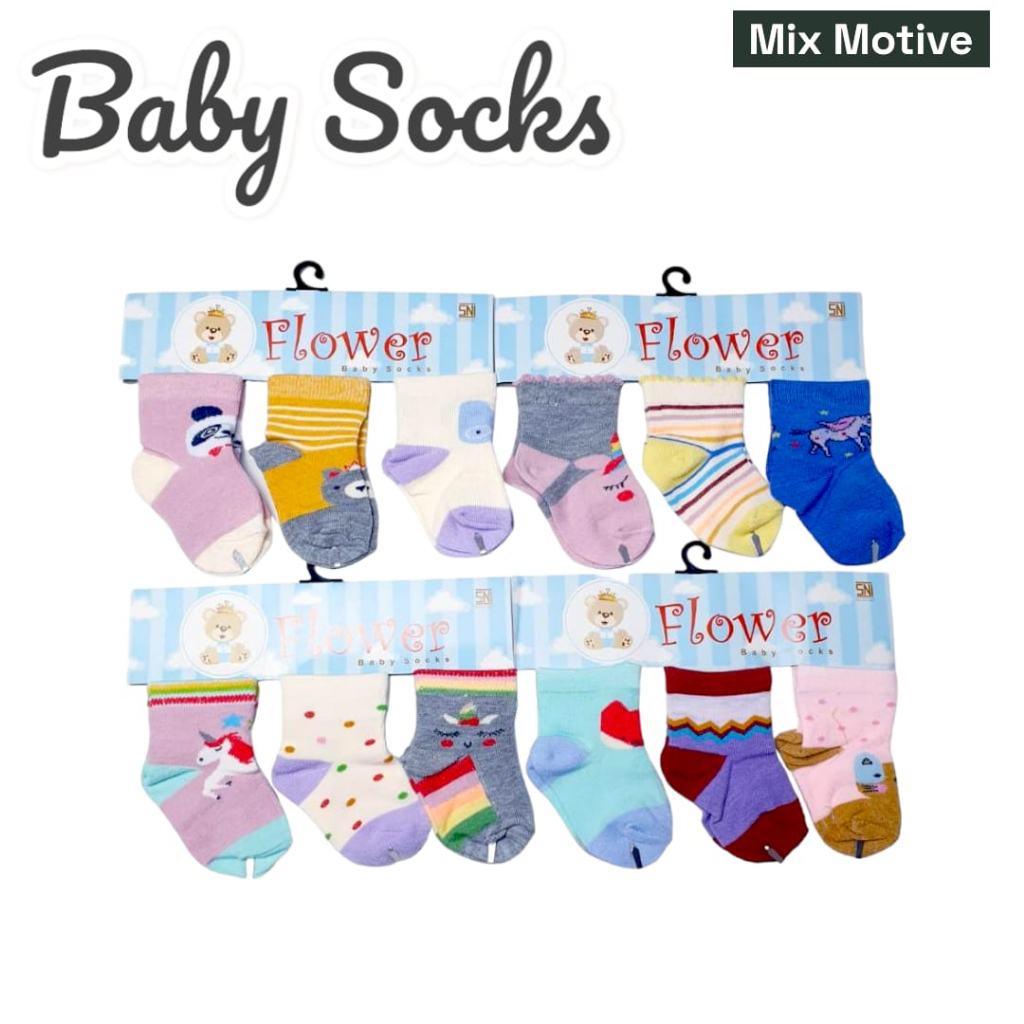 Kaos Kaki Bayi 3in1 SNI Sarung Kaki Sepasang Kaos Kaki Bayi Kaos Kaki Anak Balita Foot Cover Baby Socks Bayi Baru Lahir Alas Kaki Bayi Sepatu Bayi