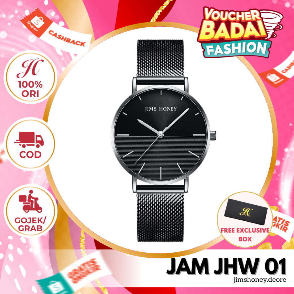 Jam Tangan Wanita JHW-01 JIMS HONEY Analog Cewek Elegan Murah Fashion Import