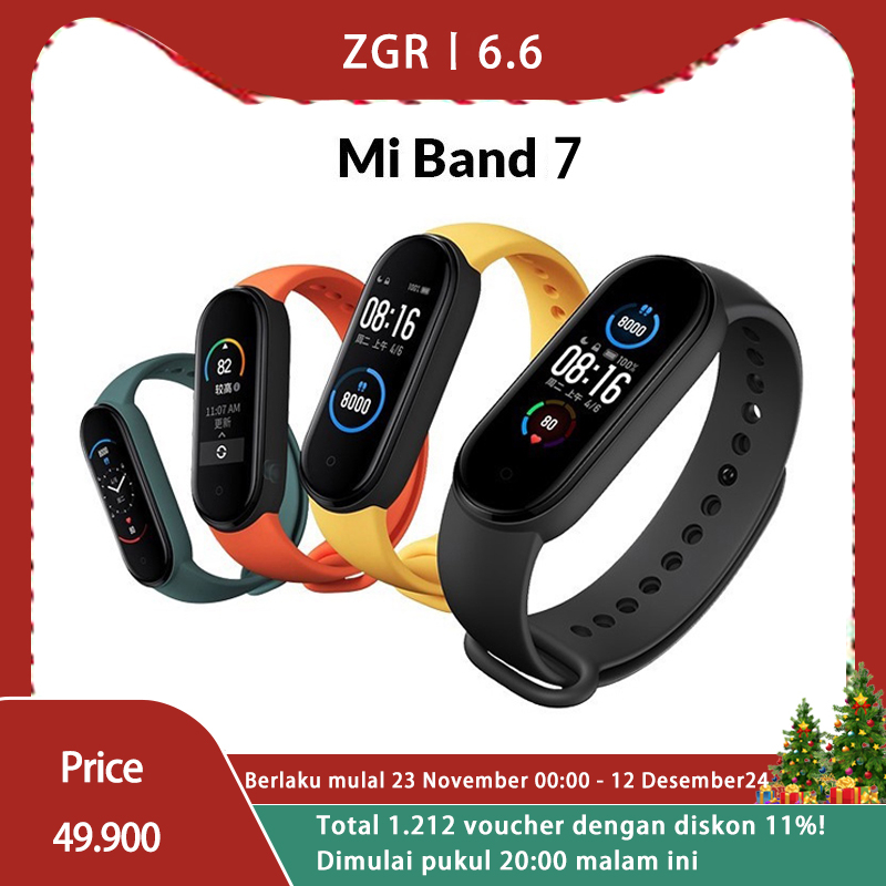 Xiaomi M7 M8 Band IP67 Waterproof Blood Pressure Mi Watch Tracker Heart Rate Bluetooth Smart Watch Pengisian magnet Cod unisex