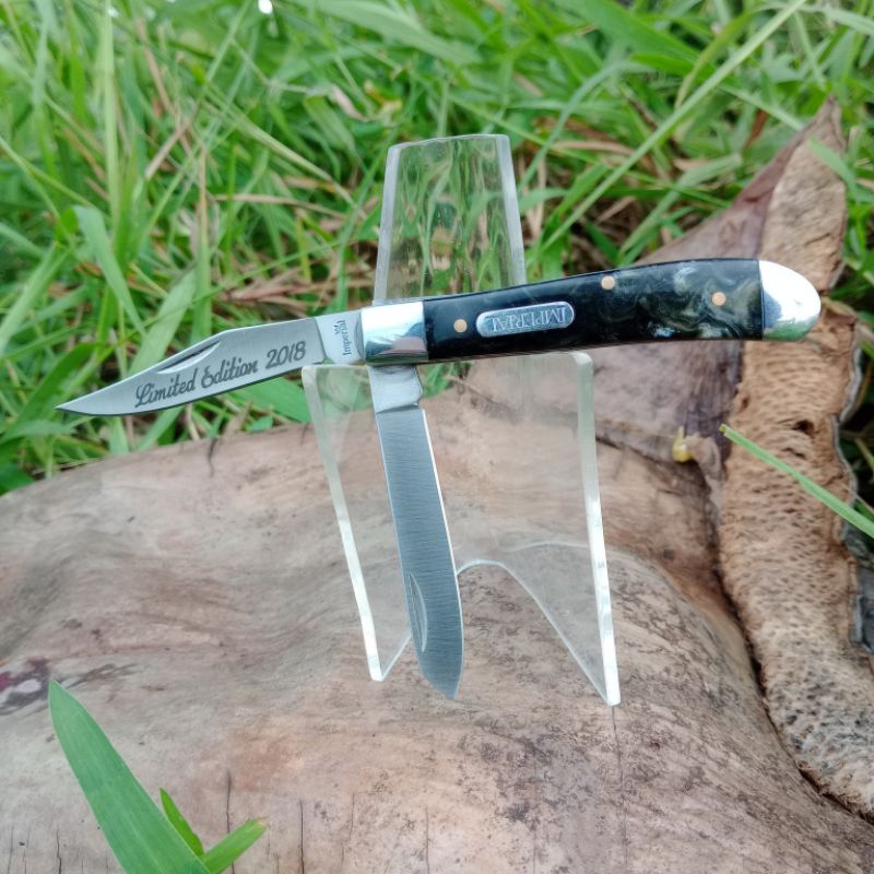 IMPERIAL SCHRADE 2 BLADED TRAPPER POCKET KNIFE LIMITED EDITION 2018