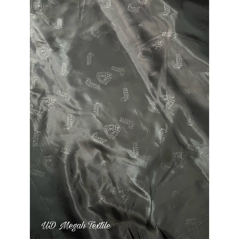 Kain Polos Satin Dormeuil Dormil England / Furing Jas Formal Exclusive Twill (lb150) Harga per meter